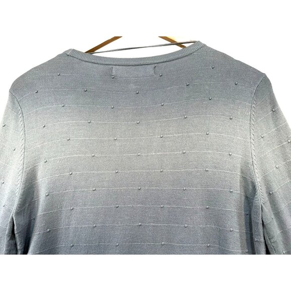 Vero Moda Womens Knit Blouse Pullover Size Large Light Blue Viscose Blend - Picture 13 of 14